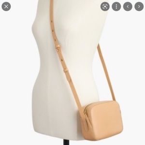 J. Crew Nude Leather Marlo Crossbody Camera Bag NWT